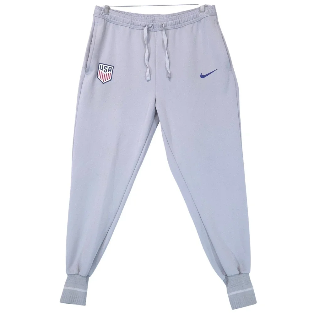 Nike USWNT Dri-FIT Soccer Training Joggers Pants Womens L Gray DO6507-050